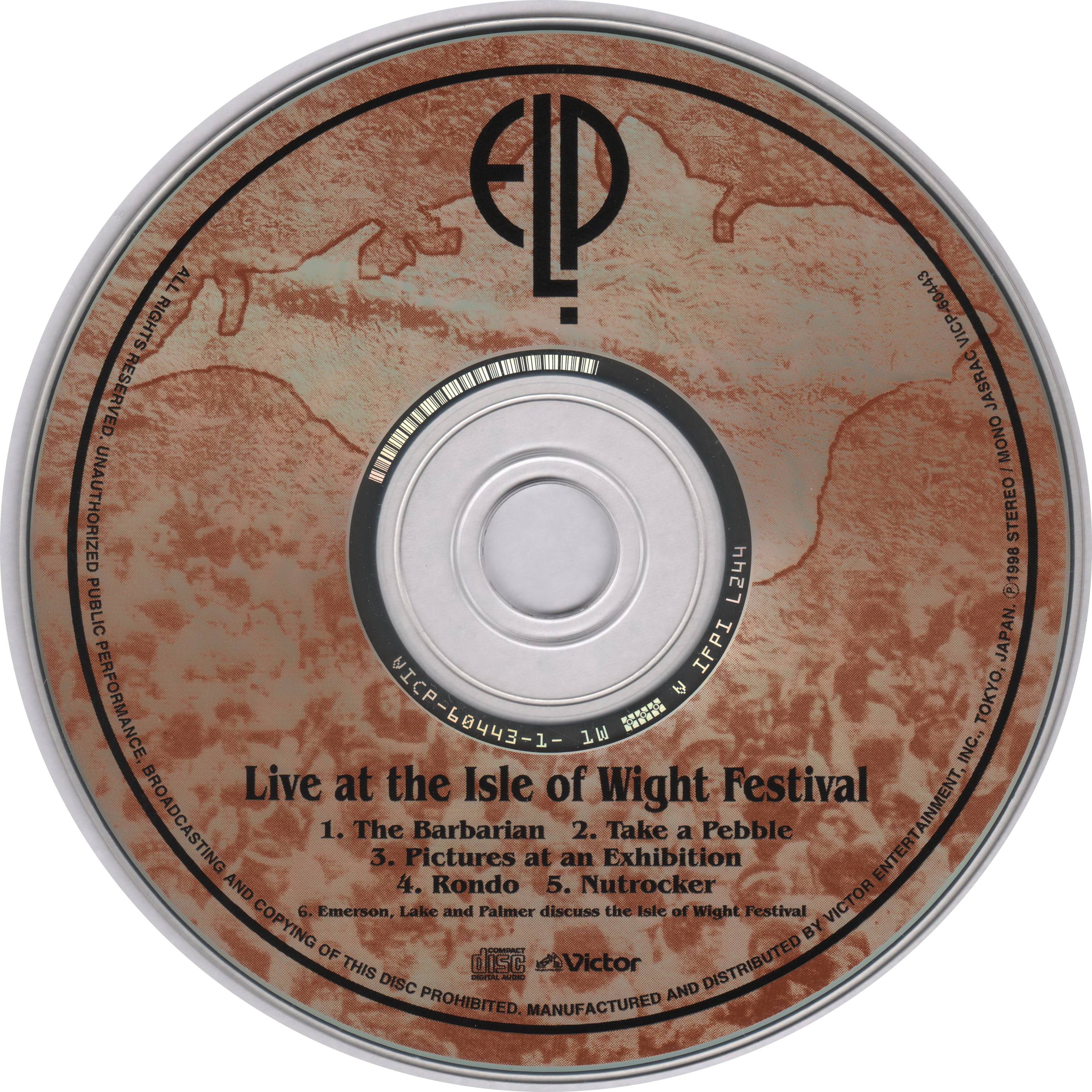 Emerson, Lake and Palmer Live At The Isle Of Wight Festival : CD JPN